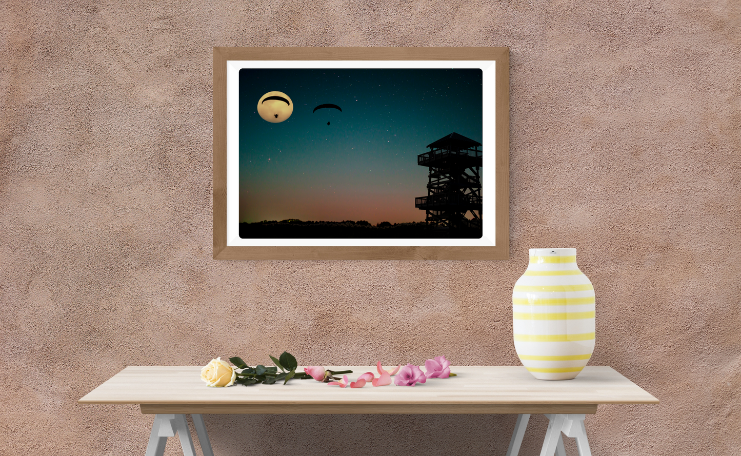 Robinson Preserve Full Moon Parasails – Limited Edition Photography Art, Classic Bradenton Florida Wall Decor