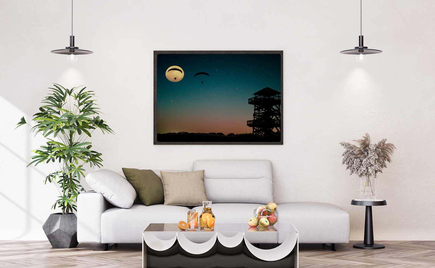 Robinson Preserve Full Moon Parasails – Limited Edition Photography Art, Classic Bradenton Florida Wall Decor