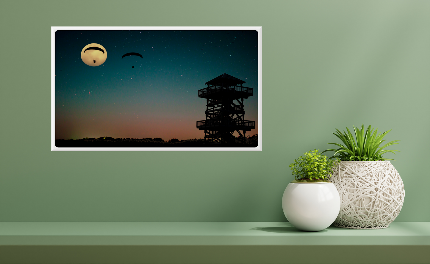 Robinson Preserve Full Moon Parasails – Limited Edition Photography Art, Classic Bradenton Florida Wall Decor